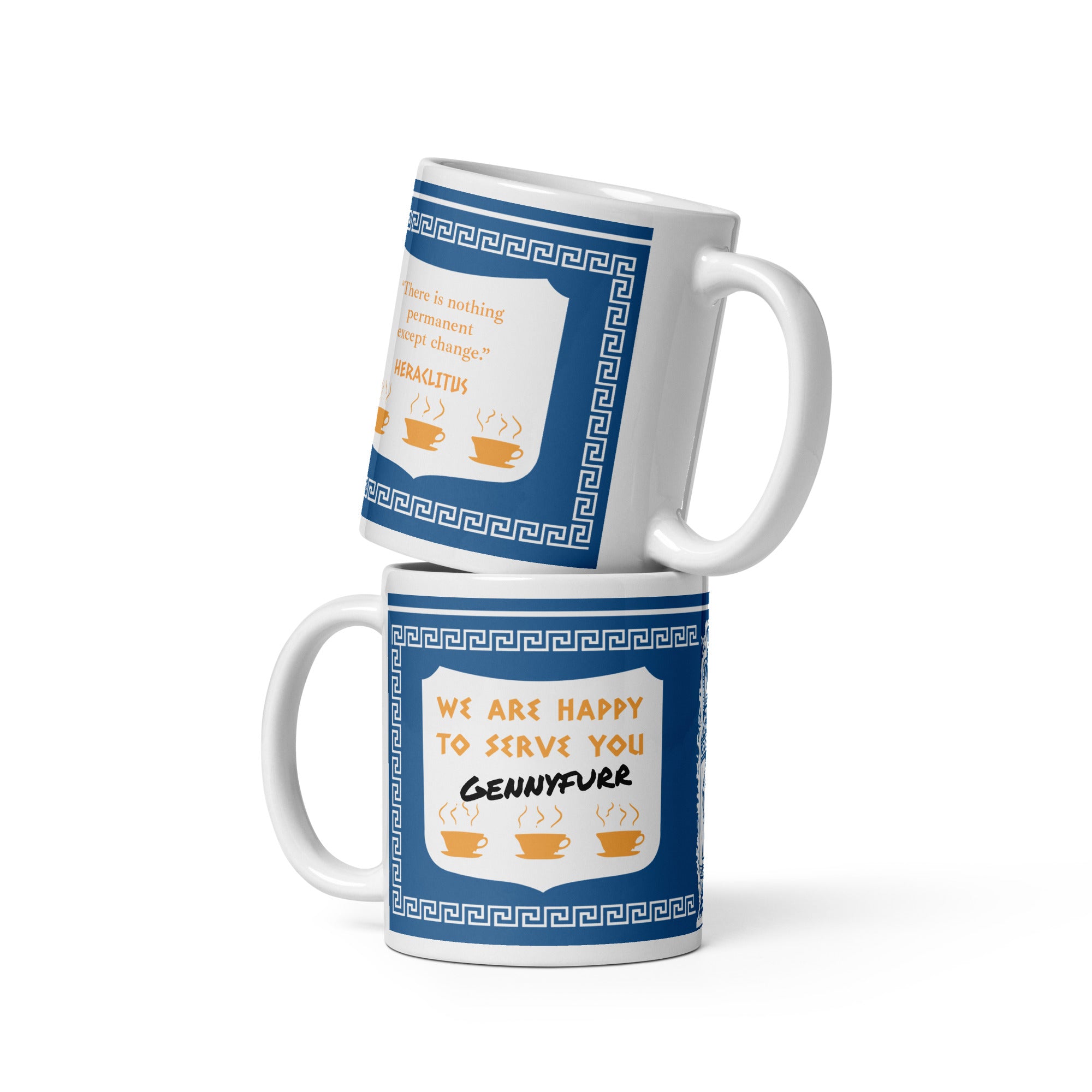 Greek Anthora Personalized Ceramic Mug – Slightly Off Brands