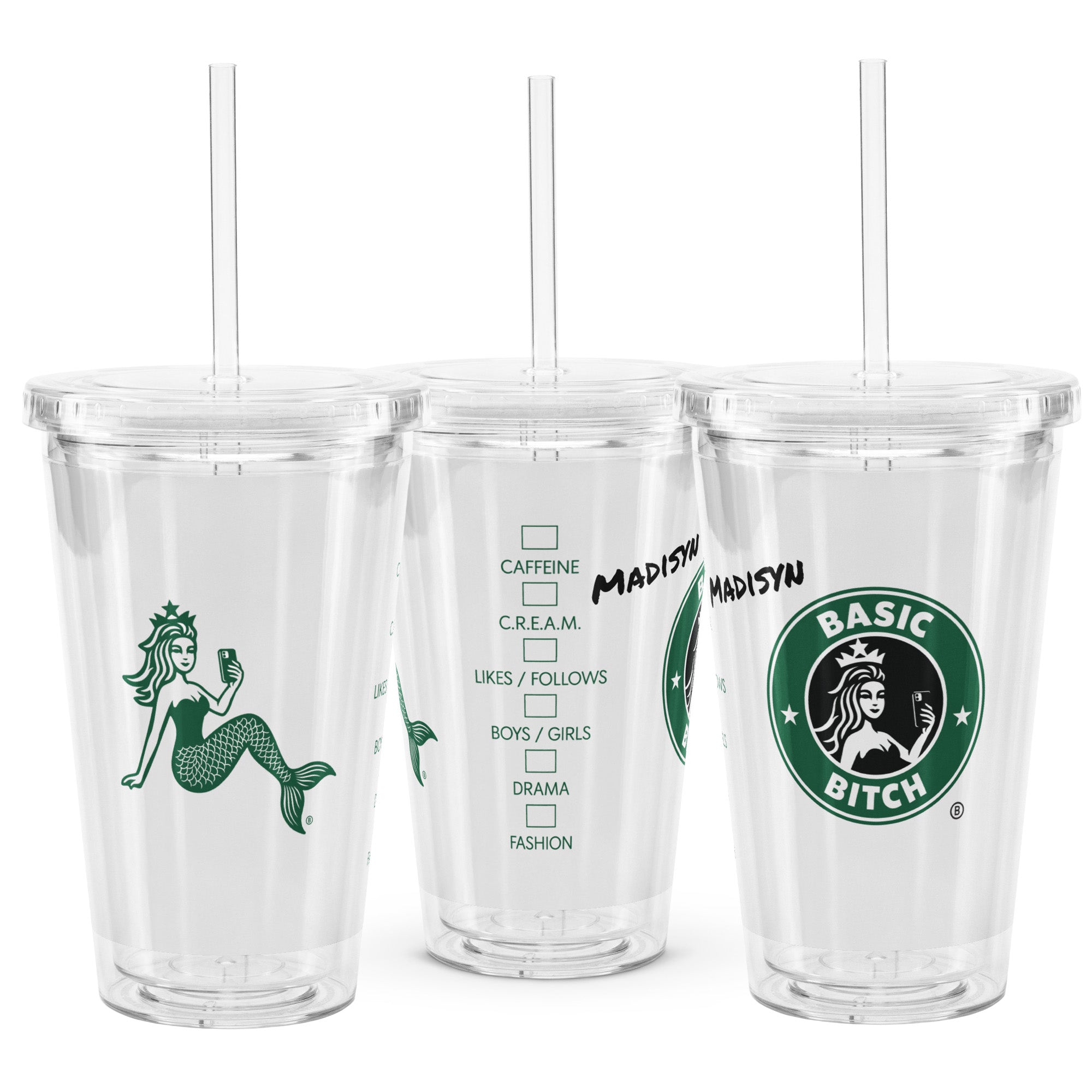 Daily Cope Reusable Plastic Tumbler