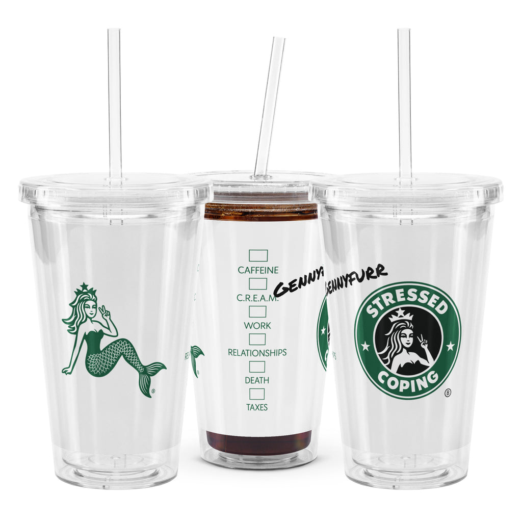 Daily Cope Reusable Plastic Tumbler
