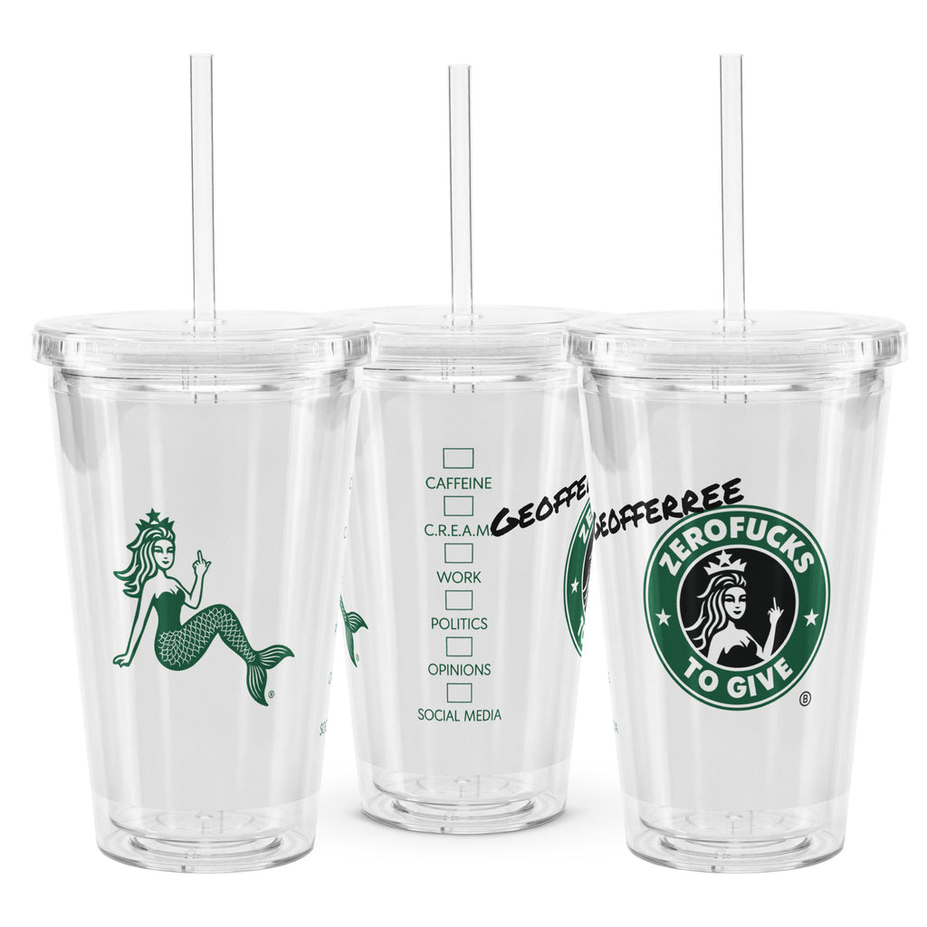 Daily Cope Reusable Plastic Tumbler