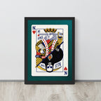No Kings Playing Card Framed Print