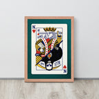 No Kings Playing Card Framed Print