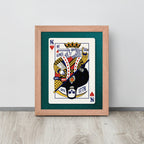 No Kings Playing Card Framed Print